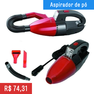 Aspirador De Pó E Líquido Automotivo 12V 60W