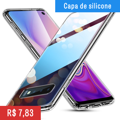 Capa de silicone transparente para celular Sansung Galaxy