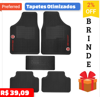 Tapete de Carro FIAT Otimizado 5pçs